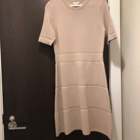 Hobbs Afia Beige Knit Dress US Size 12 NWT - Picture 5 of 5
